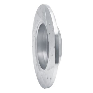 Mercedes-Benz C200 Brake Rotor (1) - Rear Left - R1 Concepts - Drilled & Slotted - Silver - `15-`21